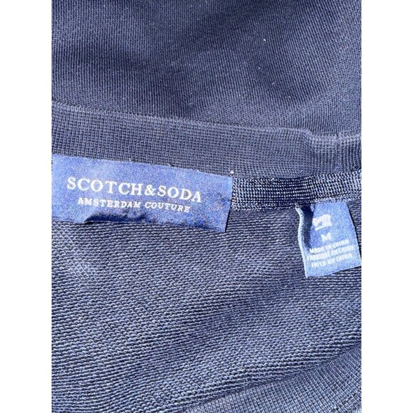 Scotch & Soda Men's Sweatshirt Embroidered Logo Crew Neck Medium Blue Flaw - Picture 9 of 10
